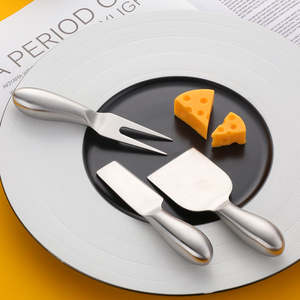 Stainless Steel Cheese Tools <b>Knife</b> Plane Fork Spreader Kitchen Serving Accessories For Home Restaurant Professional Use Dinings - Product Image 6