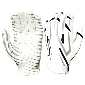 Guantes Personalizados para Receptor de Fútbol Americano para Todas las Temporadas, 100% Poliéster, Malla Transpirable, Manga Corta, Agarre Antideslizante, Impermeables y Resistentes al Viento - Product Image 3