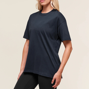Camiseta Informal de Corte Regular para Mujer, Suave y Transpirable, de Manga Corta, para Uso Diario, Camisetas de Verano para Mujer - Product Image 3
