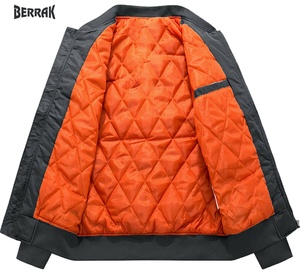 2021 Pearly Newest Fashion Mens Bomber Jackets Spring and Autumn Casual Sport Jackets Stand Collar Long Sleeve Sweater Coats - Product Image 2