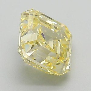 Diamant CVD de laboratoire jaune vif fantaisie 2,01 carats taille Asscher, poli à la main en Inde, certifié IGI, pour la fabrication de bijoux - Product Image 2
