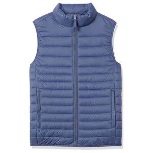 Veste matelassée d'hiver pour homme, confortable, de haute qualité, personnalisée, col montant, tissu en toile, imperméable, respirante, design brodé - Product Image 1