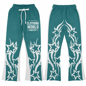 Pantalon de survêtement double taille 100 % coton personnalisé multicolore, haute qualité, coupe oversize, style streetwear, disponible en grandes tailles, OEM - Product Image 6