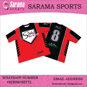 Camisetas de Softbol Personalizadas de Alta Calidad Sarama Sports para Hombre, Transpirables, de Secado Rápido, Manga Corta, con Logotipo Propio, Tallas Grandes - Product Image 5