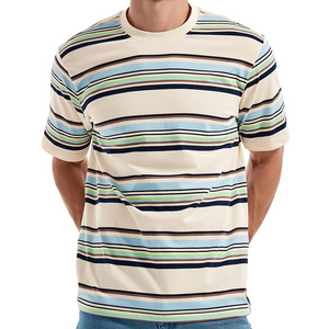 Meilleures ventes en gros – T-shirt homme à manches courtes, coupe ample, anti-rétrécissement, en mélange bambou/coton 300g, respirant et écologique, de haute qualité - Product Image 5