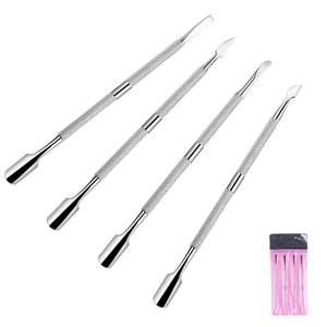 Double Head Nail Cuticle Pusher Nail Surface Sand Stainless Steel Nail Cuticle Pusher - Product Image 2