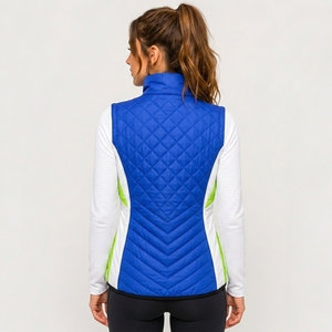 Chaleco Acolchado Impermeable de Punto Personalizado para Mujer, Cuello Alto Casual, Sin Mangas, Ajuste Holgado, Chaqueta Cálida de Invierno Reversible - Product Image 2
