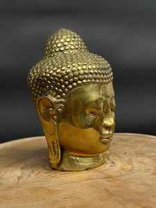 รูปปั้นพระพุทธรูปทองเหลืองแบบทันสมัยงานหัตถกรรมโลหะทำมือสำหรับตกแต่งบ้านแนววินเทจ - Product Image 2