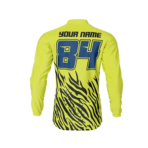 Maillot de motocross personnalisé, maillot en tissu mesh sublimé pour le cyclisme, 100% polyester, personnalisé pour hommes - Product Image 4