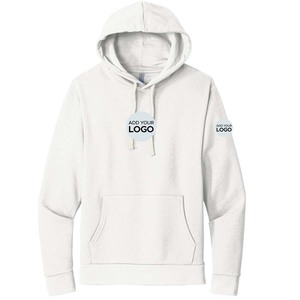 <b>Sweatshirts</b> Thick Poly-Cotton Hoodies with Solid Pattern <b>Plain</b> Hooded Collar Hoodies - Product Image 4
