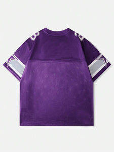 เสื้อกีฬาตาข่ายแห้งเร็ว ระบายอากาศได้ดี แขนสั้น มีโลโก้ด้านหน้า เหมาะสำหรับบาสเกตบอล - Product Image 2
