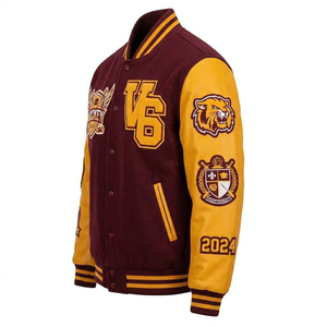 เสื้อแจ็คเก็ตเบสบอลวินเทจแบบมีกระดุมเขาสัตว์ Apex Custom 2026 รุ่นใหม่ล่าสุดสำหรับผู้ชาย ปรับแต่งได้ พรีเมียม คลาสสิก กันลม - Product Image 6