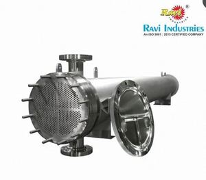 Condensador de Carcasa y Tubos de Acero Inoxidable, Marca RAVI INDUSTRIES, Piezas de Refrigeración de 900 kg con 1 Año de Garantía - Product Image 2