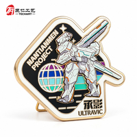 Support d'affichage pour badges métalliques personnalisés, impression UV 3D en relief, emblème personnalisé, cadeau souvenir de bureau