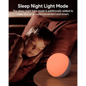 Lampada da Tavolo LED RGB Intelligente con Cambio Colore, Dimmerabile, Controllo tramite App/Voce, Compatibile con Camera da Letto/Comodino - Product Image 4