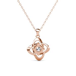 Liontin simpul cinta sederhana dihiasi dengan Swarovski kristal Daisini 925 kalung perak hadiah ulang tahun terbaik untuk istri - Product Image 2