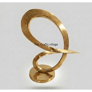 Custom Design Bronze Finished Metal Sculpture Artistic Figurine <b>Decorative</b> Home Living Room <b>Table</b> <b>Decor</b> Accent - Product Image 3