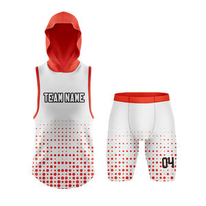 Uniformes de Fútbol 7v7 Personalizados al por Mayor, Ropa Deportiva Ligera de Compresión, Uniformes con Bandera para Equipos de 7 Jugadores - Product Image 5