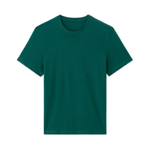 Camiseta promocional personalizada de manga corta de sarga estampada con relieve para hombre y mujer, estilo hip hop, anti-bolitas, al por mayor - Product Image 1