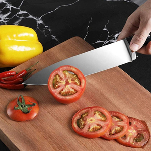 Couteau de cuisine en acier inoxydable, outil de cuisine professionnel durable pour la maison, préparation alimentaire polyvalente - Product Image 6