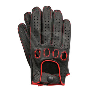 Riding Automobile Leather Driving <b>Gloves</b> Wholesale Factory Price Goat Skin Driving <b>Glove</b> Reasonable Prices With Custom Logo - Product Image 4