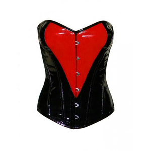 Women's <b>Black</b> <b>and</b> <b>Pink</b> Latex Corset Waist <b>Trainer</b> Firm Control Shaper Hook-<b>and</b>-Eye Closure Adult Size Standard Thickness - Product Image 6