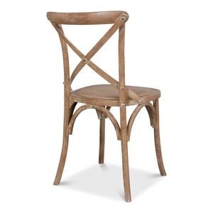 Fauteuil élégant en bois massif avec dossier croisé, idéal pour les mariages, événements et la location, qualité export - Product Image 4