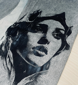 Jeans personalizados de fábrica para hombre, estilo streetwear, hip hop, casuales, de pierna ancha, lavados con piedras, holgados, rectos, tipo cargo para hombre - Product Image 5