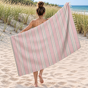 <b>Turkish</b> Fouta <b>Towel</b> With Custom Logo and stripes Yarn Dyed Striped 100% Cotton Soft Fouta <b>Towel</b> Indian Manufacturer. - Product Image 5