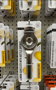 Presse-citron multifonctionnel SKUAS avec ouvre-bouteille en acier inoxydable, manuel, compatible lave-vaisselle, outil pour fruits et légumes - Product Image 1