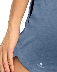 Shorts pour femmes, taille haute, décontractés, vêtements de sport, 100% coton, respirants, élastiques, taille ajustable, streetwear, nouvelle arrivée - Product Image 3