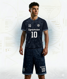 Conjunto de Uniforme de Fútbol Profesional, Jersey de Fútbol Personalizado con Pantalones Cortos, Proveedor de Equipaciones Deportivas, 100% Poliéster, Tallas Grandes - Product Image 2