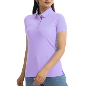 เสื้อโปโลขายส่งแบบ OEM สำหรับเสื้อผ้ากีฬาผู้หญิง เสื้อโปโลเปล่าสำหรับสกรีนโลโก้ตามแบบที่กำหนด เสื้อโปโลแขนสั้นผู้หญิง - Product Image 2