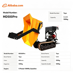 รถดัมพ์ขนาดเล็ก Tayo MD500Pro ความจุ 500 กก. แบบตีนตะขาบโลหะ ระบบไฮดรอลิก เครื่องยนต์เบนซิน VWM9 - Product Image 1