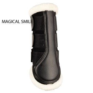 Bottes de brossage pour chevaux de haute qualité, guêtres très souples offrant une protection optimale et bottes de brossage en maille respirante - Product Image 1