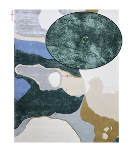 Ấn Độ Nhà Cung Cấp Cao Cấp 3D Tufted Nhiều Màu Tay Tufted Thảm Mềm Mại Và Sang Trọng Len Và Bông Lụa Handmade Khu Vực Thảm Khách Sạn - Product Image 2