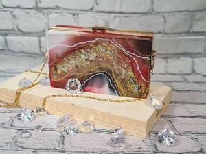 Precioso Bolso de Mano de Resina para Mujer con Diseño Elegante, de Alta Calidad y Lujo, Perfecto para Reuniones y Eventos Formales - Product Image 5