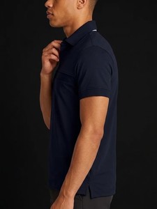 Polo Personalizado para Hombre, Corte Regular Slim Fit, Azul Marino, Manga Corta, Deportivo, Transpirable, Casual, para Golf - Product Image 3