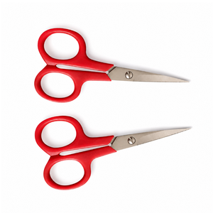 Tijeras de Sastre Multiusos de Acero Inoxidable con Mango de Nailon Rojo y Borde Liso para Corte DIY - Product Image 6