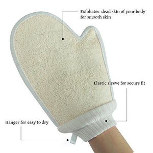 ถุงมือใยบวบธรรมชาติ 100% สำหรับขัดผิว ทำความสะอาดอย่างล้ำลึก และผิวเปล่งปลั่งสุขภาพดี - Product Image 6