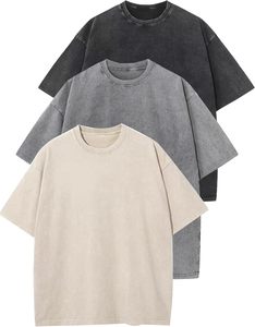 Camiseta de Hombre de Alta Calidad, 100% Algodón, Ecológica, Estilo Hip Hop, Manga Corta, Talla Grande, Corte Cuadrado, Color Negro - Product Image 1