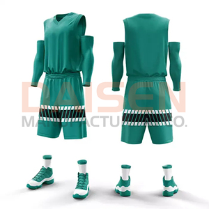 Sleeveless Basketball Uniform Set Modern Design Lightweight Comfortable Sportswear Jersey and Shorts for Team Training - Product Image 5