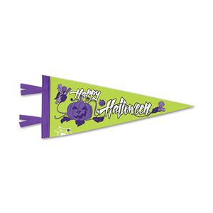 Guirnalda Triangular de Halloween con Diseño de Calabaza, Fantasma y Telaraña, Impresa por Sublimación en Poliéster, con Logotipo Personalizado OEM ODM Keepdri CTKK08 - Product Image 1