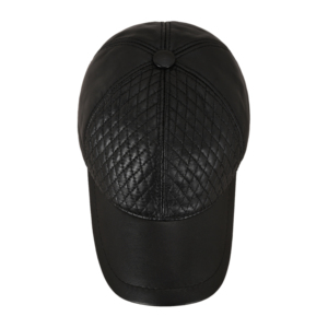 Custom Logo Unisex Leather Baseball Cap Diamond Quilted Leather Hat Adjustable Outdoor Golf Cap Multi Colors Wholesale Supplier - Product Image 3