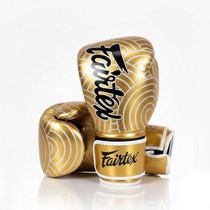Fairtex Boxing <b>Gloves</b> Maroon White Wave Pattern Genuine Leather Breathable Adult Training Gear Boxing <b>Gloves</b> - Product Image 3