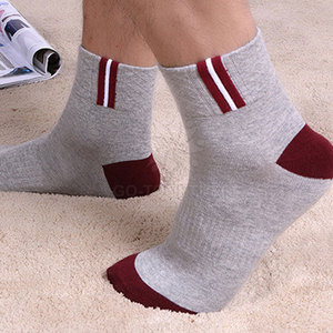 Comfortable Men Casual <b>Socks</b> Stretchable Fabric Moisture Absorbent Design For Regular Wear - Product Image 2