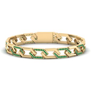 REYES Luxury Design 1.5 Carat Emerald Gemstone <b>Bracelet</b> Sparkling 925 Sterling <b>Silver</b> GRA Certified Moissanite Fine Jewelry - Product Image 5