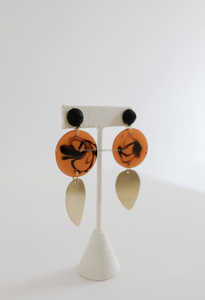 Modernos Pendientes de Aro de Resina Transparente Hechos a Mano, Estilo Bohemio y Ecológico, con Perla Colgante, para Bodas, Fiestas y Regalos de Cumpleaños - Product Image 5