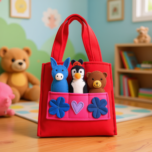Bolsa de Fieltro para Marionetas de Mano para Niños y Adolescentes - Product Image 3