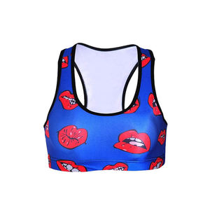 Soutiens-gorge de sport sans couture grande taille pour femmes, à faible impact, rembourrés, à bretelles croisées, courts, pour le yoga, l'entraînement et le fitness - Product Image 4